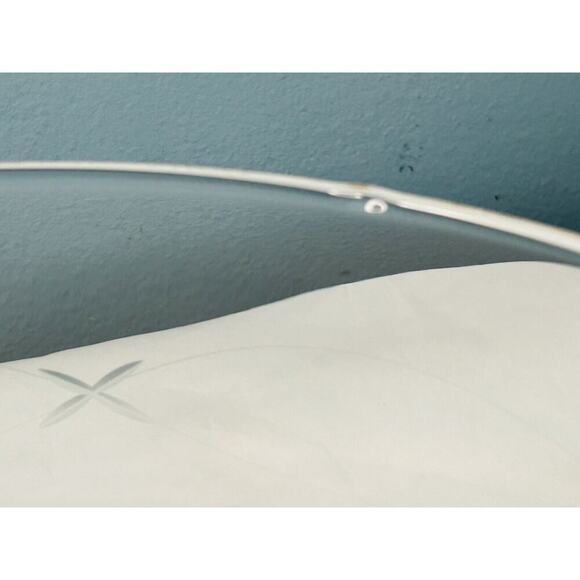 Princess House Crystal Chip & Dip Bowl Heritage Collection #401 Etched X Pattern - Picture 10 of 11